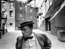 Buster Keaton, MGM back lot, 1965