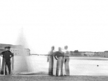 Figures Facing Lake, Venice, 1947