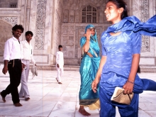 Visitors to the Taj, Mahal, 1993