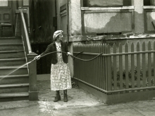 Untitled, New York (woman with hose)