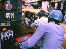 A taxi driver, Calcutta, West Bengal, 1987